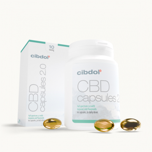 Cibdol 10% CBD Softgel Capsules verpakking